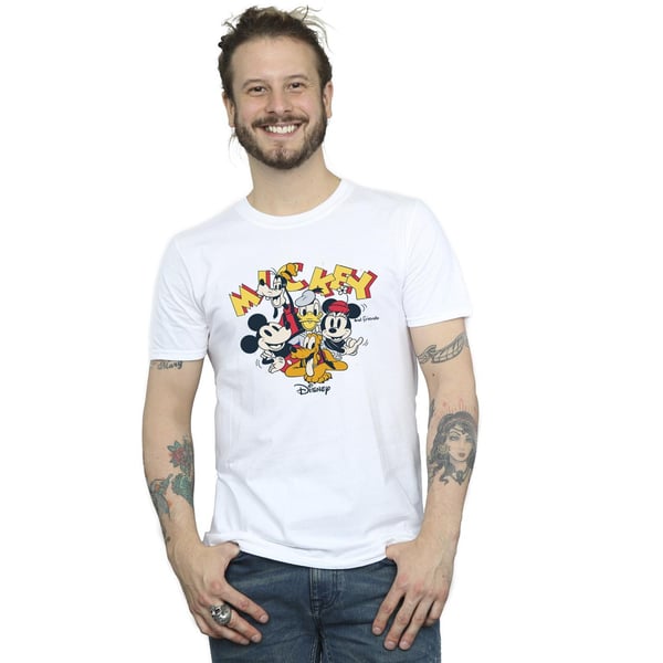 Disney Mens Mickey Mouse Group T-Shirt