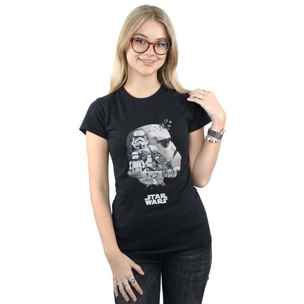 Star Wars Naisten Stormtrooper Montage Puuvilla T-paita