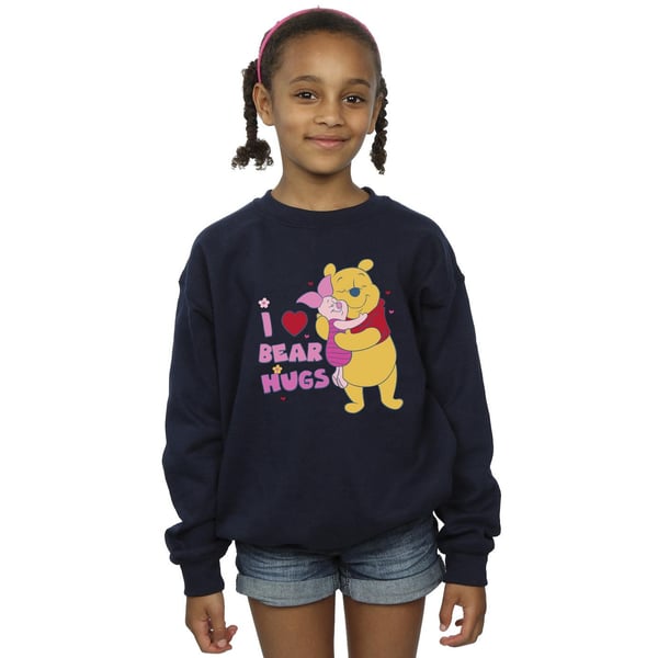 Disney Girls Winnie The Pooh Mum Best Hugs Sweatshirt
