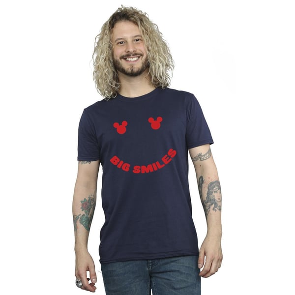 Disney Mens Mickey Mouse Big Smile T-Shirt