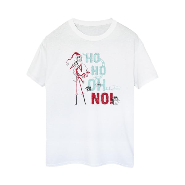 Disney Womens/Ladies The Nightmare Before Christmas Ho Ho No Cotton Boyfriend T-Shirt