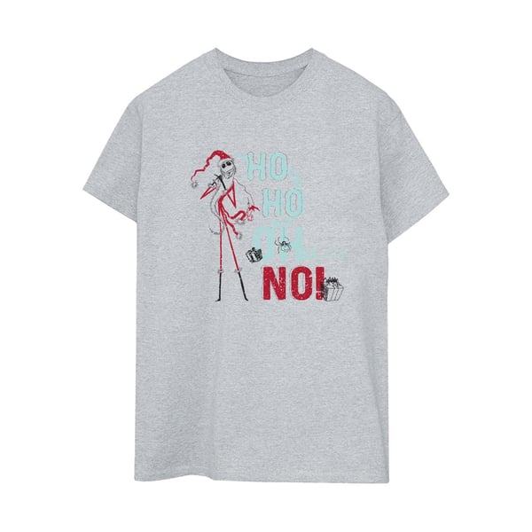 Disney Womens/Ladies The Nightmare Before Christmas Ho Ho No Cotton Boyfriend T-Shirt