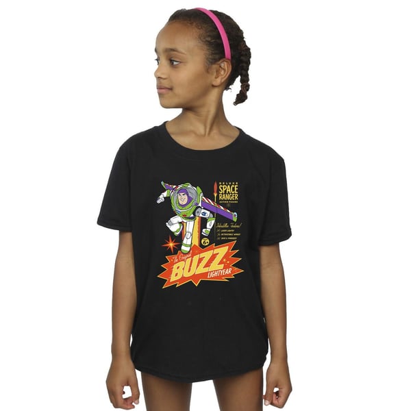 Disney Girls Toy Story Buzz Lightyear Space Cotton T-Shirt