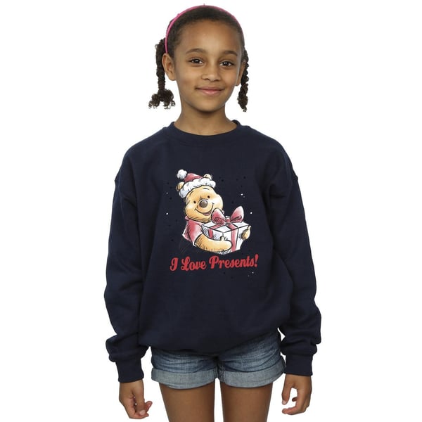 Disney Girls Winnie The Pooh Love Presents Sweatshirt