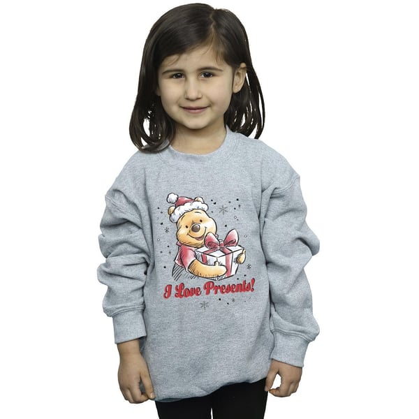 Disney Girls Winnie The Pooh Love Presents Sweatshirt