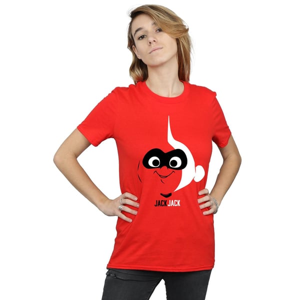 Disney Womens/Ladies Incredibles 2 Incredible Baby Cotton Boyfriend T-Shirt
