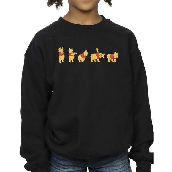 Disney Girls Winnie The Pooh Stretching Sweatshirt