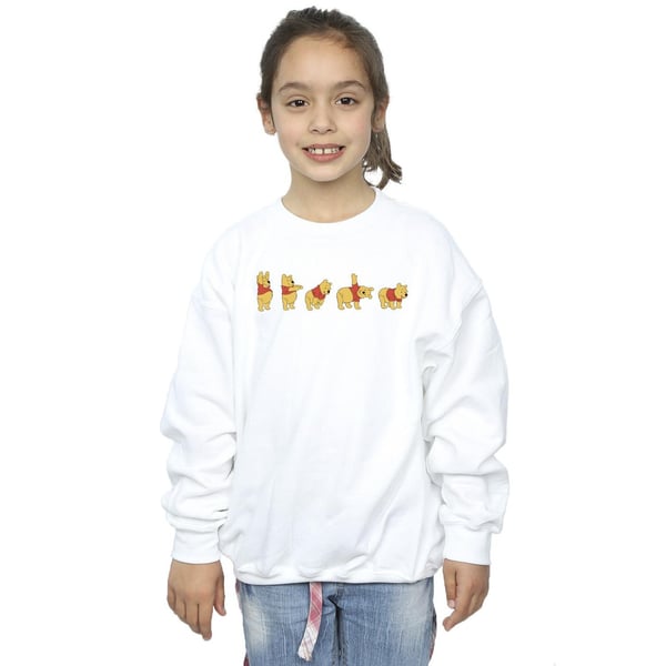 Disney Girls Winnie The Pooh Stretching Sweatshirt