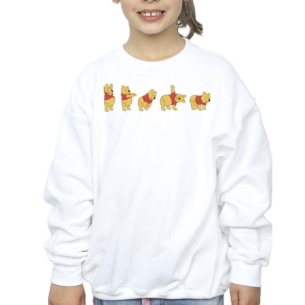 Disney Girls Winnie The Pooh Stretching Sweatshirt