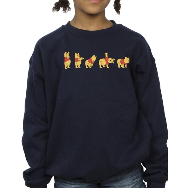 Disney Girls Winnie The Pooh Stretching Sweatshirt
