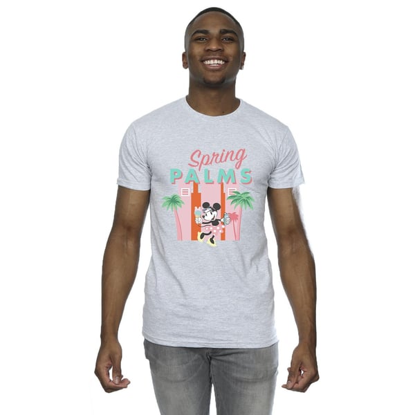 Disney Mens Minnie Mouse Spring Palms T-Shirt