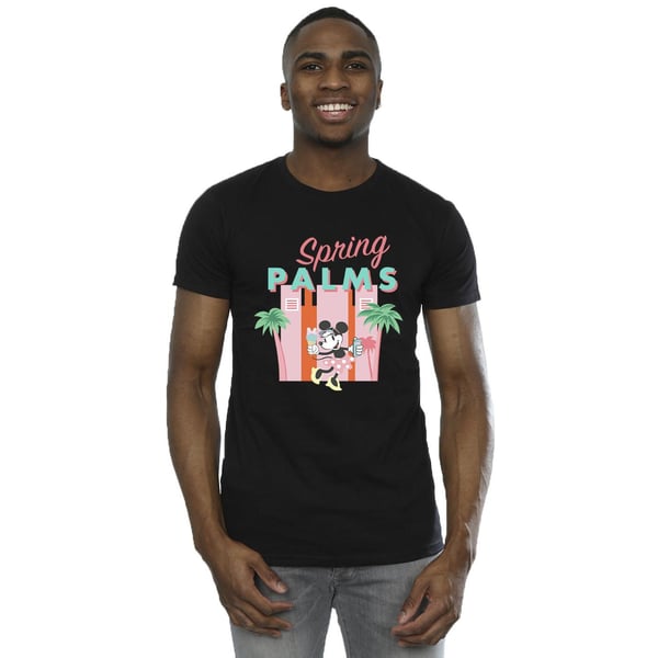 Disney Mens Minnie Mouse Spring Palms T-Shirt