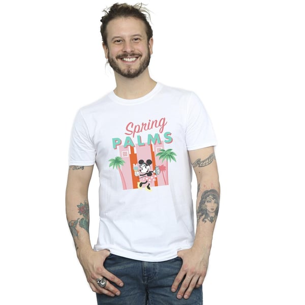 Disney Mens Minnie Mouse Spring Palms T-Shirt