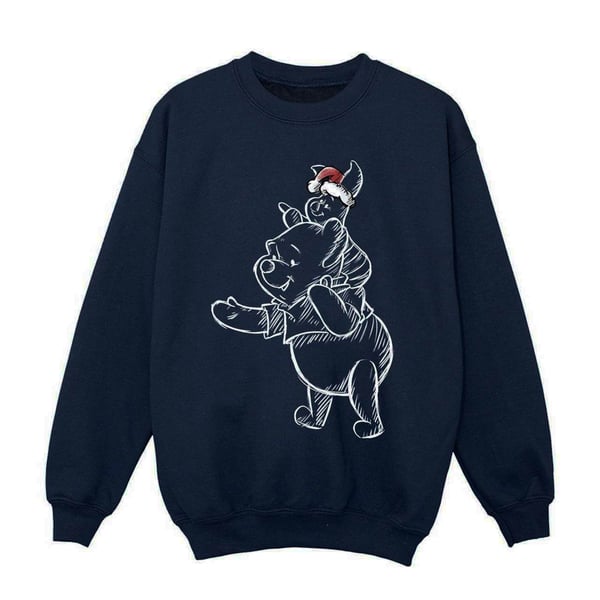 Disney Girls Winnie The Pooh Piglet Christmas Sweatshirt