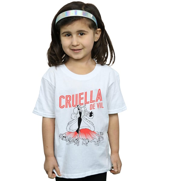 Disney Girls Cruella De Vil Dalmatians Cotton T-Shirt