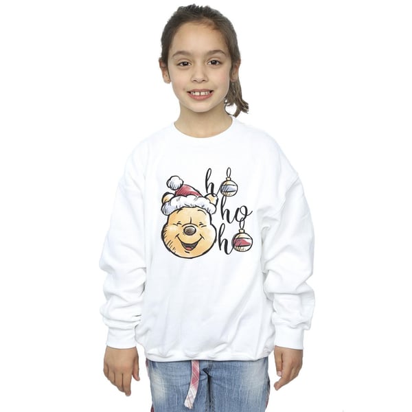 Disney Girls Winnie The Pooh Ho Ho Ho Baubles Sweatshirt