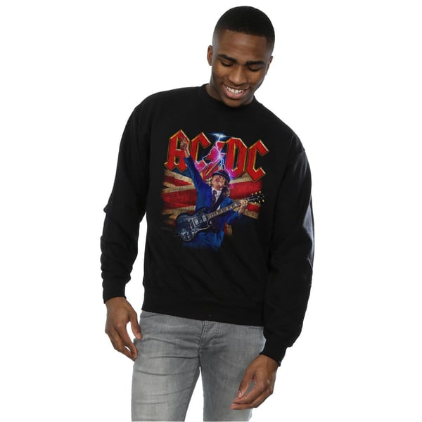 AC/DC Mens Angus Union Flag Lightning Sweatshirt
