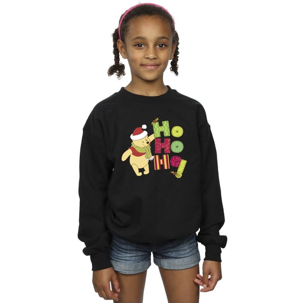 Disney Girls Winnie The Pooh Ho Ho Ho Scarf Sweatshirt