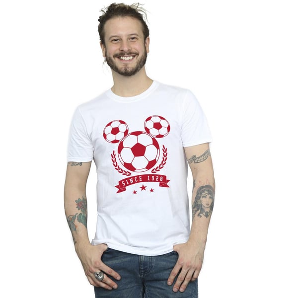 Disney Mens Mickey Football Head T-Shirt