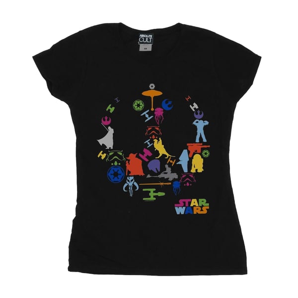 Star Wars Womens/Ladies Silhouette Collage Cotton T-Shirt