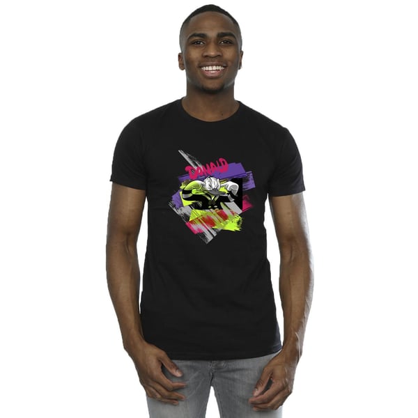 Disney Mens Donald Duck Ear Plug Bright T-Shirt