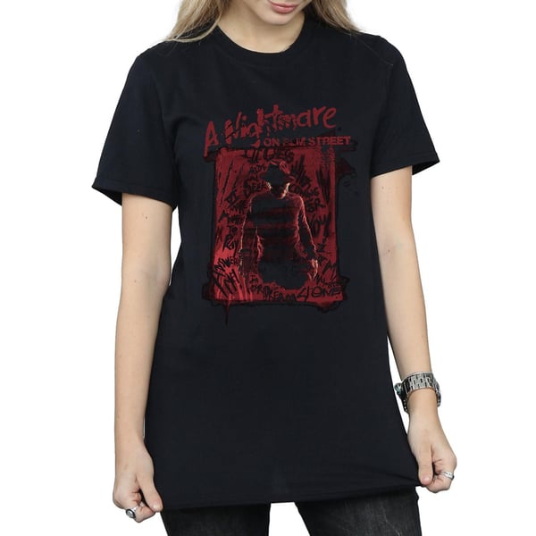 A Nightmare On Elm Street Womens/Ladies Freddy Silhouette Cotton Boyfriend T-Shirt