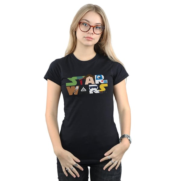 Star Wars Womens/Ladies Character Logo Cotton T-Shirt