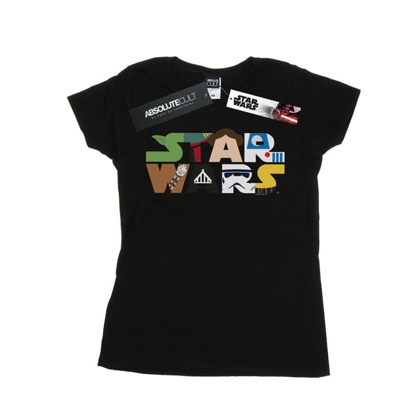 Star Wars Womens/Ladies Character Logo Cotton T-Shirt