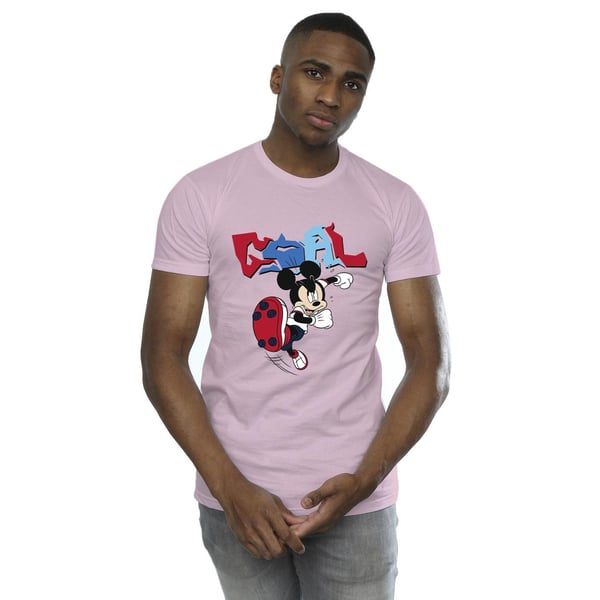 Disney Mens Mickey Mouse Goal Striker Pose T-Shirt