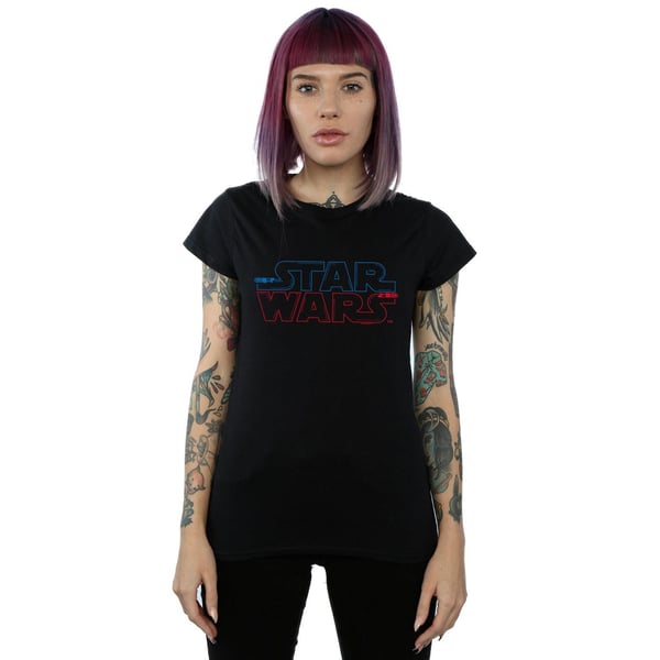 Star Wars Womens/Ladies Lightsaber Logo Cotton T-Shirt