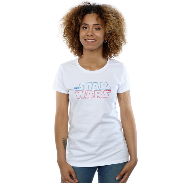 Star Wars Womens/Ladies Lightsaber Logo Cotton T-Shirt