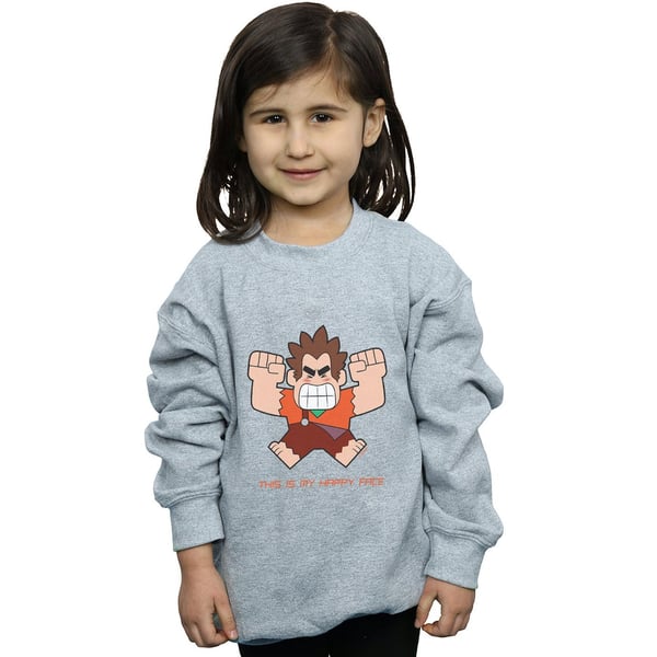 Disney Girls Wreck It Ralph Happy Face Sweatshirt