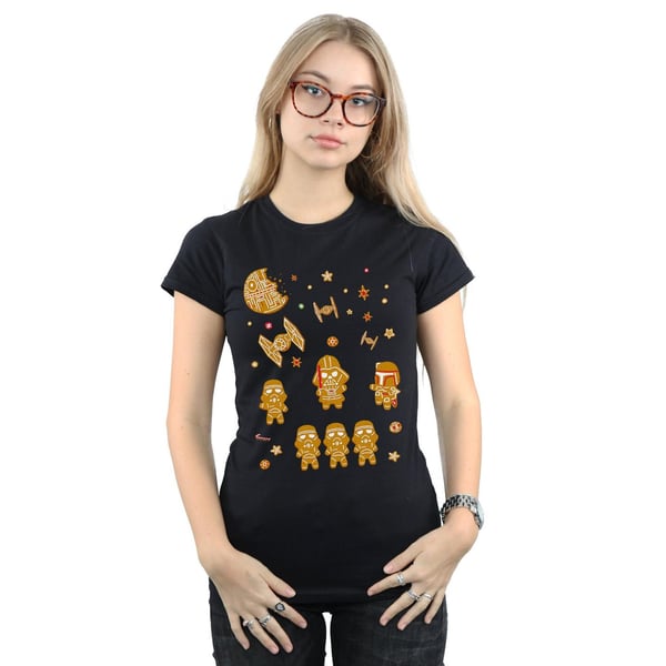 Star Wars Womens/Ladies Gingerbread Empire Cotton T-Shirt