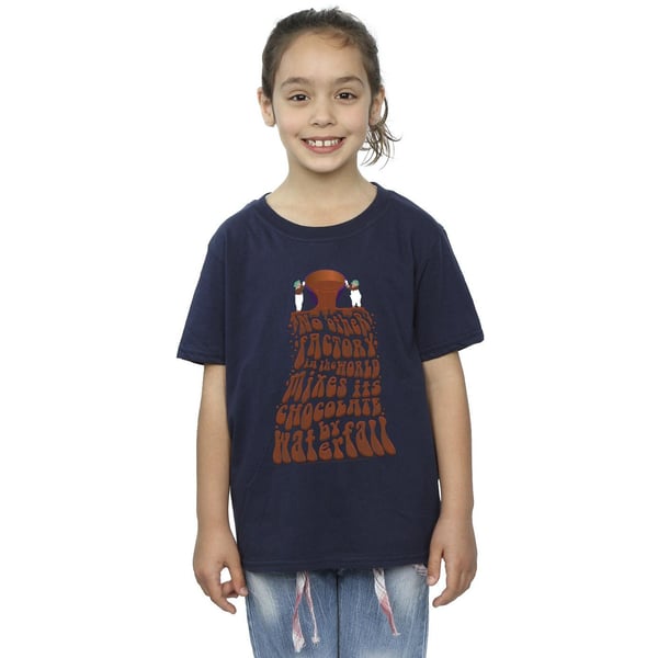 Willy Wonka Girls Chocolate Waterfall Cotton T-Shirt