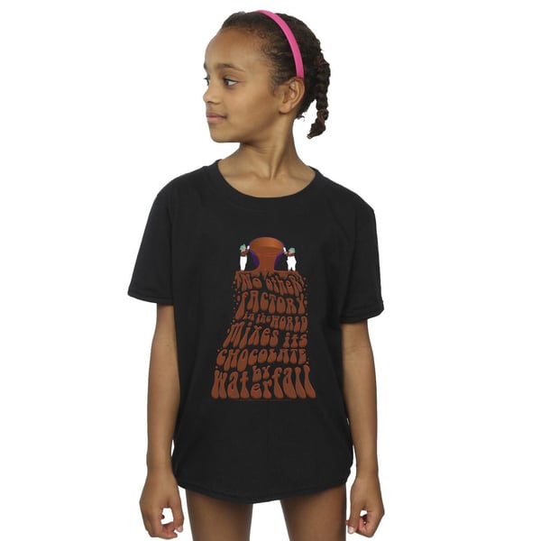Willy Wonka Girls Chocolate Waterfall Cotton T-Shirt