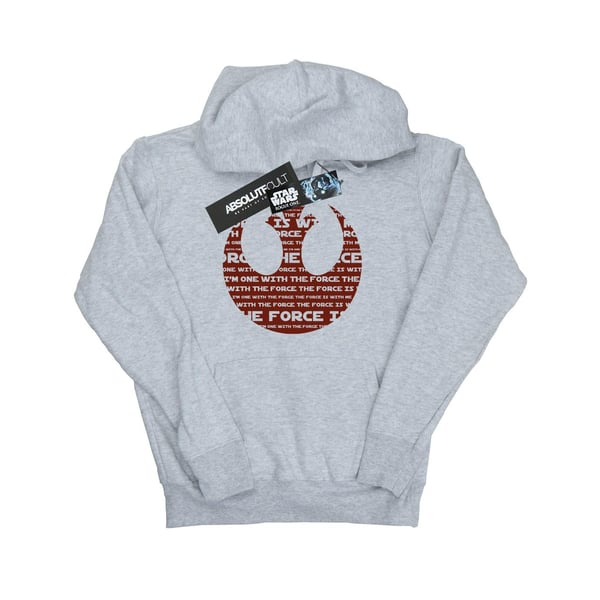 Star Wars Womens/Ladies Rogue One I´m One With The Force Alliance Emblem Red Hoodie
