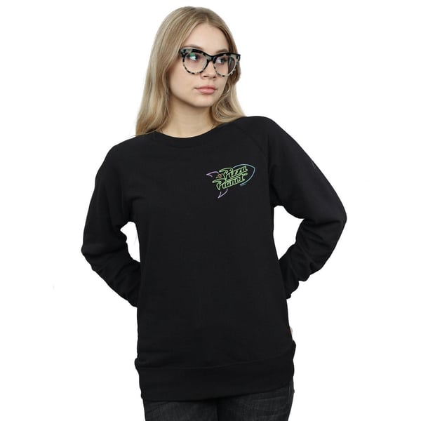 Disney Womens/Ladies Toy Story Neon Pizza Planet Breast Print Sweatshirt