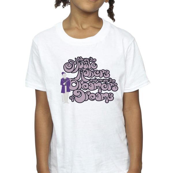 Willy Wonka Girls Dreamers Text Cotton T-Shirt