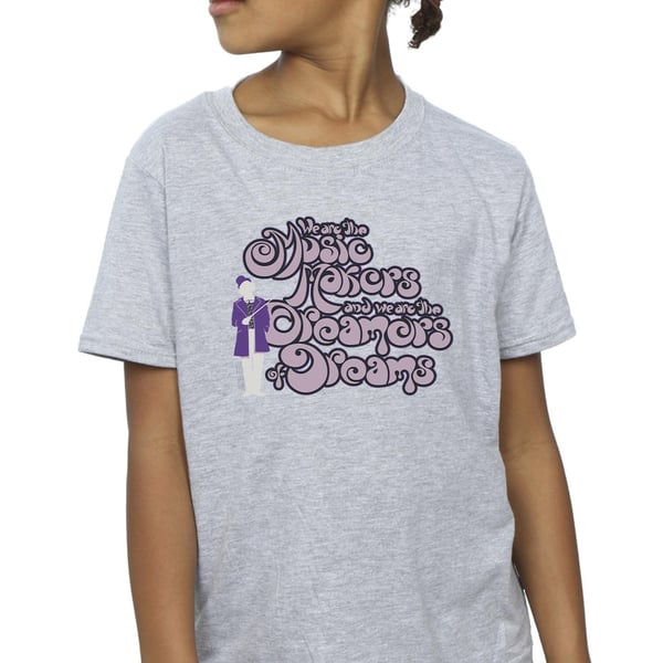 Willy Wonka Girls Dreamers Text Cotton T-Shirt