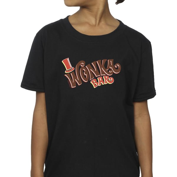 Willy Wonka Girls Bar Logo Cotton T-Shirt