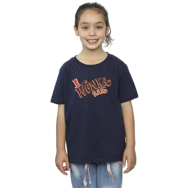 Willy Wonka Girls Bar Logo Cotton T-Shirt