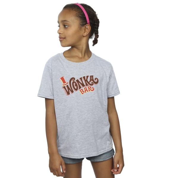 Willy Wonka Girls Bar Logo Cotton T-Shirt