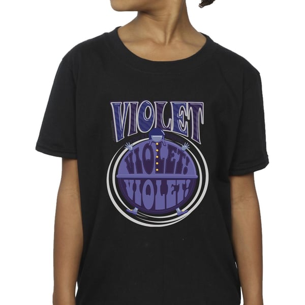 Willy Wonka Girls Violet Turning Violet Cotton T-Shirt