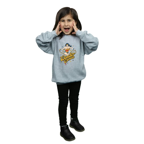 DC Comics Girls Wonder Woman Stars Sweatshirt