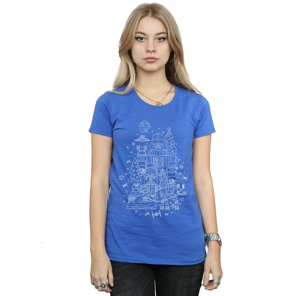 Star Wars Womens/Ladies Empire Christmas Cotton T-Shirt