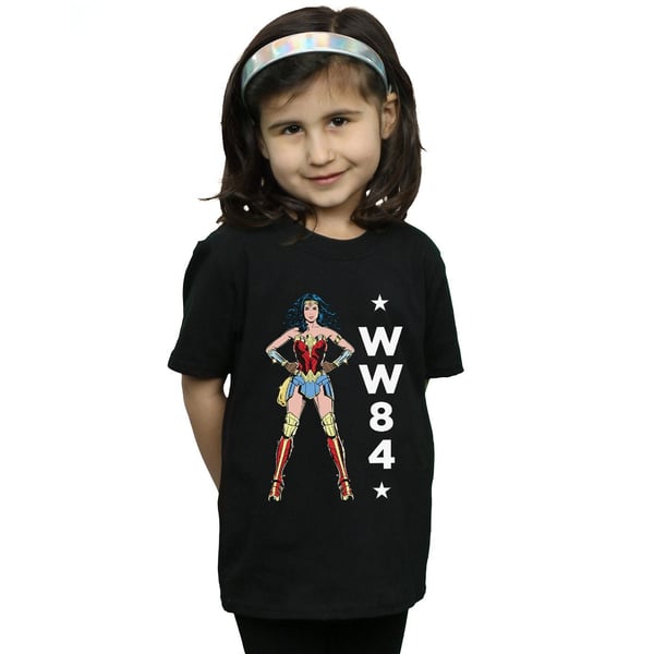 DC Comics Girls Wonder Woman 84 Standing Logo Cotton T-Shirt