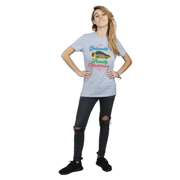 National Lampoon´s Christmas Vacation Womens/Ladies Griswold Family Christmas Cotton Boyfriend T-Shirt
