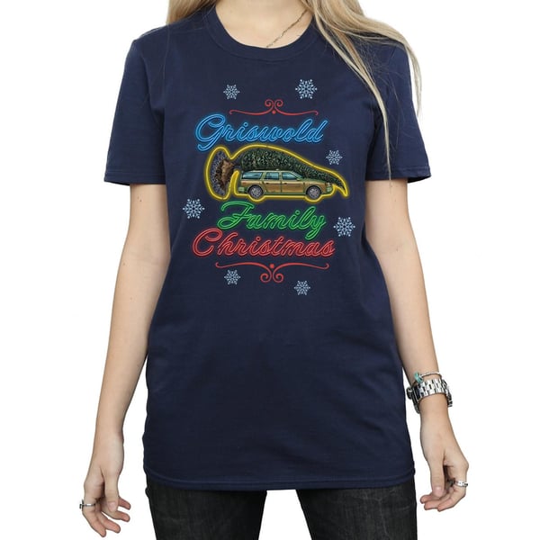 National Lampoon´s Christmas Vacation Womens/Ladies Griswold Family Christmas Cotton Boyfriend T-Shirt
