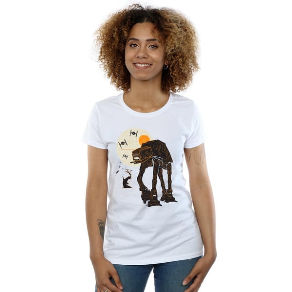 Star Wars Womens/Ladies Halloween AT AT Cotton T-Shirt