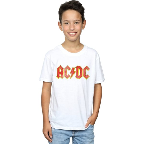AC/DC Boys Distressed Cotton Logo T-Shirt